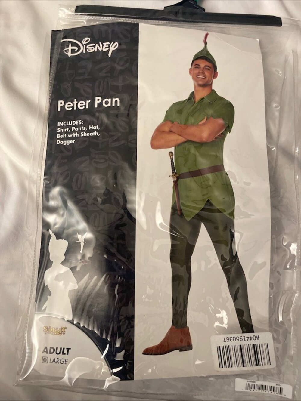 Disney Peter Pan Costume Adult L Disney Storybook Fantasy Fairytale